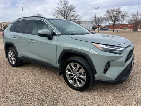 Green 2022 TOYOTA RAV4 XLE PREMIUM for sale in Lubbock, TX