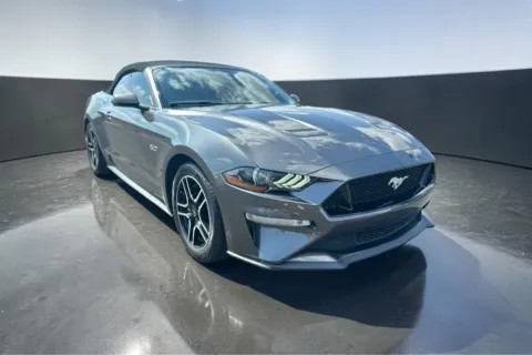 Gray 2018 FORD MUSTANG GT PREMIUM for sale in Lubbock, TX