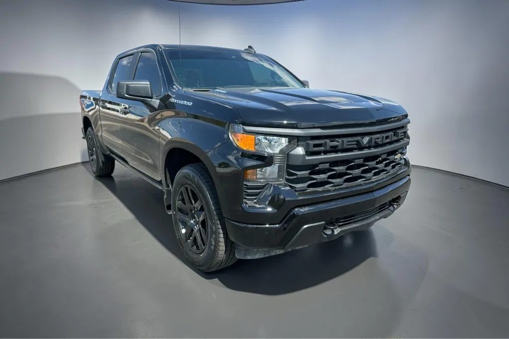 Black 2024 CHEVROLET SILVERADO 1500 CUSTOM for sale in Lubbock, TX