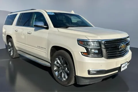 White 2015 CHEVROLET SUBURBAN 1500 LTZ for sale in Lubbock, TX