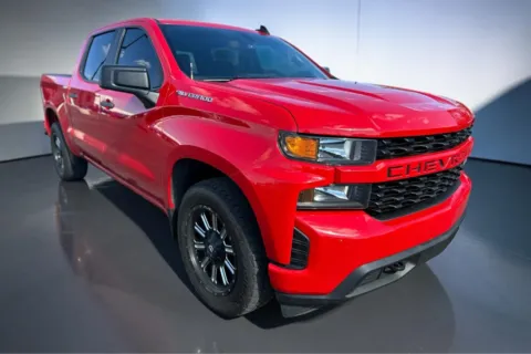 Red 2021 CHEVROLET SILVERADO 1500 CUSTOM for sale in Lubbock, TX