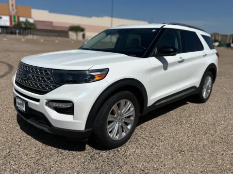 White 2020 FORD EXPLORER LIMITED for sale in Lubbock, TX