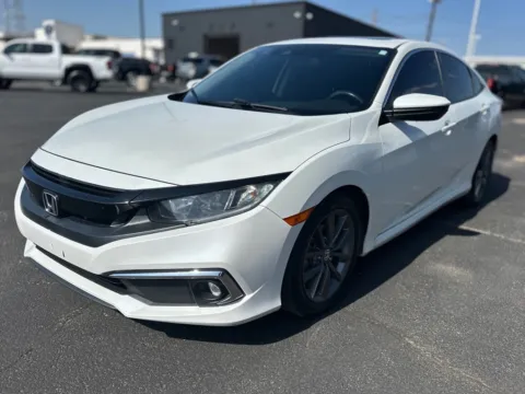 White 2020 HONDA CIVIC EX for sale in Lubbock, TX