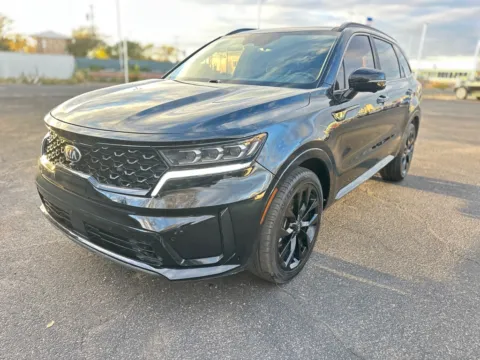 Black 2021 KIA SORENTO SX PRESTIGE for sale in Lubbock, TX