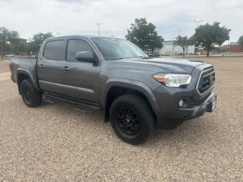 Gray 2021 TOYOTA TACOMA DOUBLE CAB SR5 for sale in Lubbock, TX