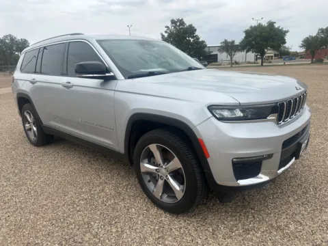 Silver 2021 JEEP GRAND CHEROKEE L LIMITED for sale in Lubbock, TX