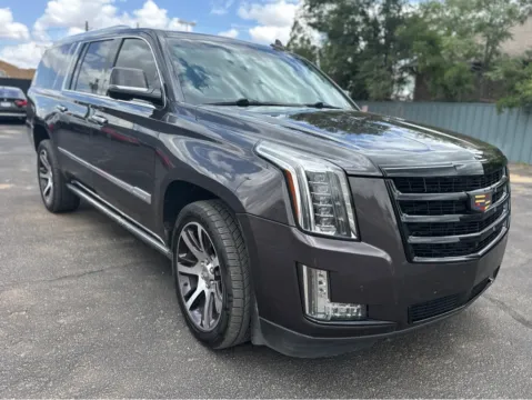 Gray 2016 CADILLAC ESCALADE ESV PREMIUM for sale in Lubbock, TX