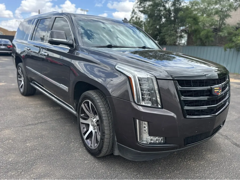Gray 2016 CADILLAC ESCALADE ESV PREMIUM for sale in Lubbock, TX