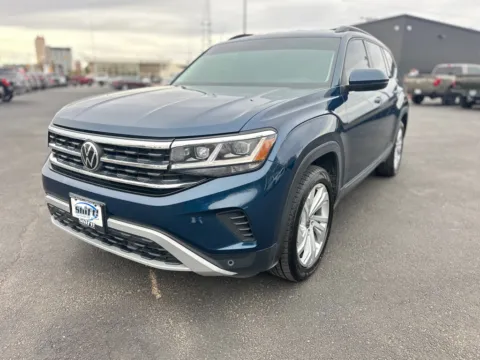 Blue 2022 VOLKSWAGEN ATLAS SE for sale in Lubbock, TX