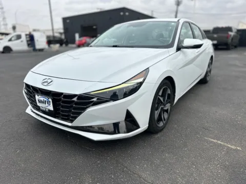 White 2021 HYUNDAI ELANTRA LIMITED for sale in Lubbock, TX