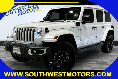 White 2022 Jeep Wrangler 4xe Unlimited Sahara for sale in Pueblo, CO