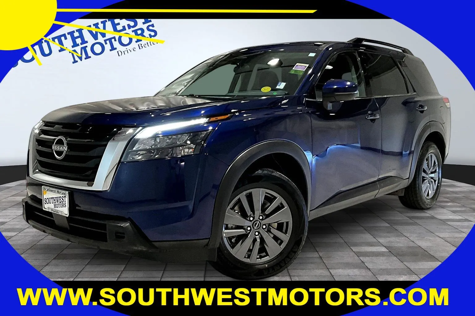 Blue 2024 Nissan Pathfinder SV for sale in Pueblo, CO