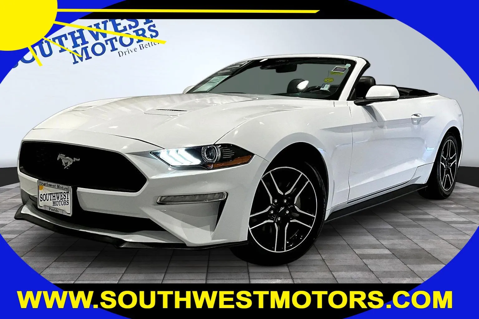 White 2023 Ford Mustang EcoBoost Premium for sale in Pueblo, CO