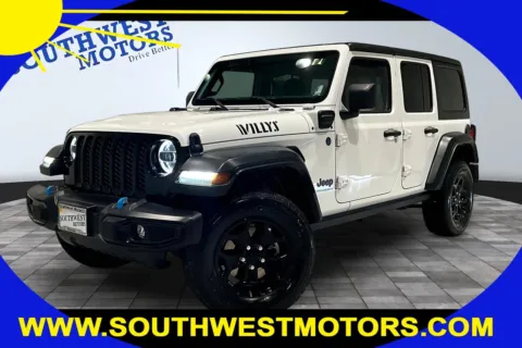 White 2023 Jeep Wrangler 4xe 4X4 for sale in Pueblo, CO