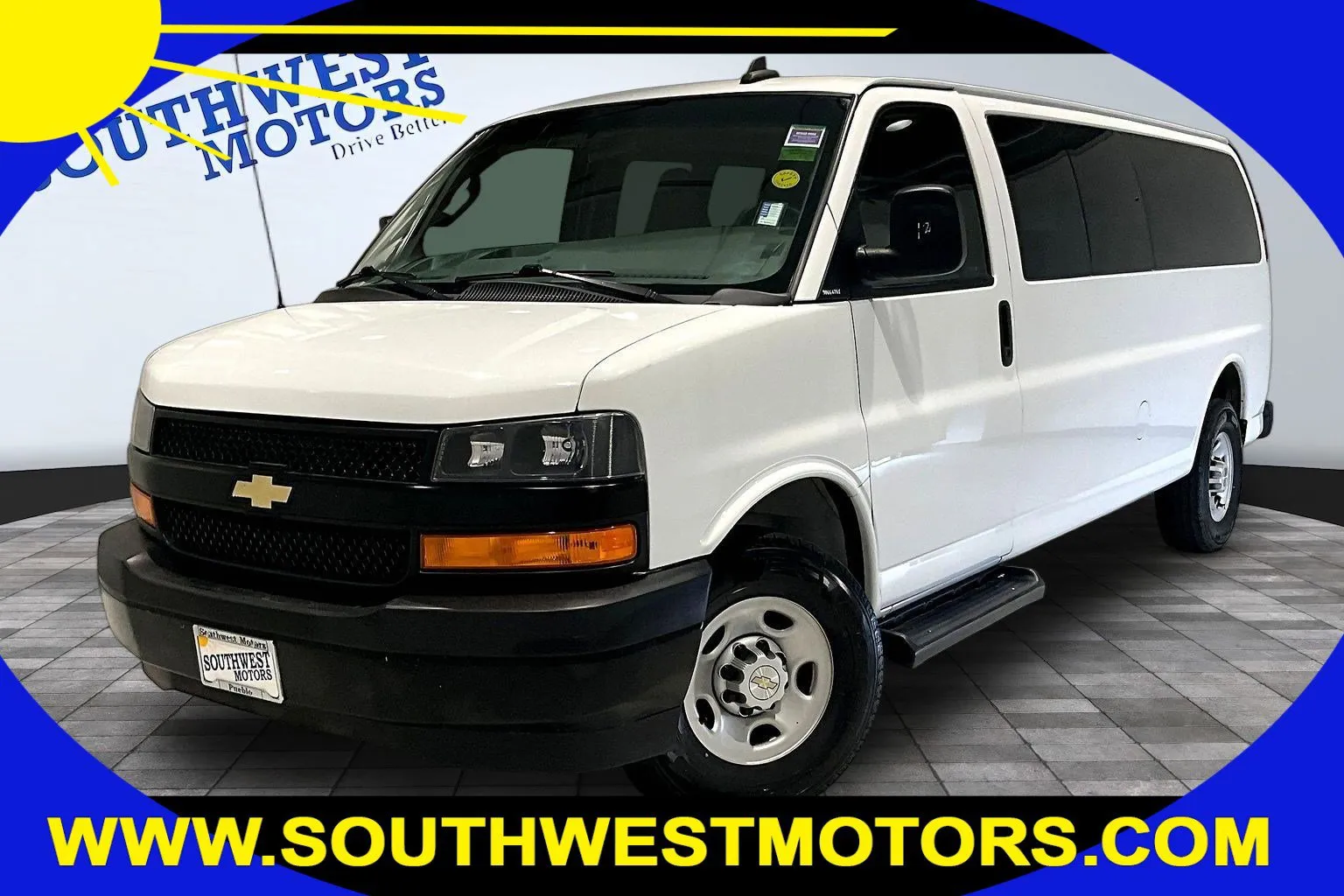 White 2023 Chevrolet Express Passenger LS for sale in Pueblo, CO