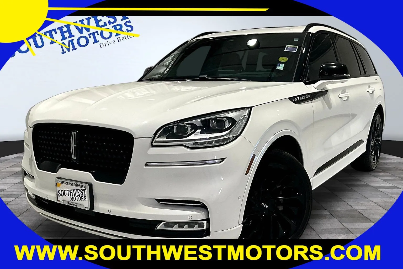 White 2023 Lincoln Aviator Black Label for sale in Pueblo, CO