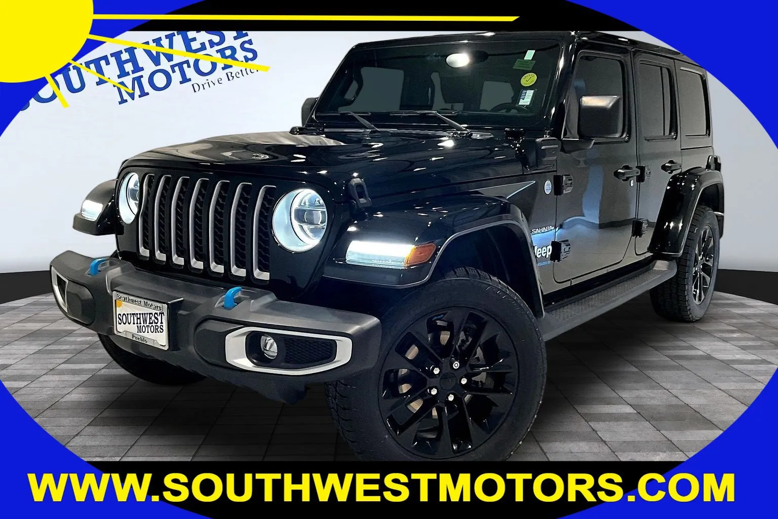Black 2023 Jeep Wrangler 4xe Sahara for sale in Pueblo, CO