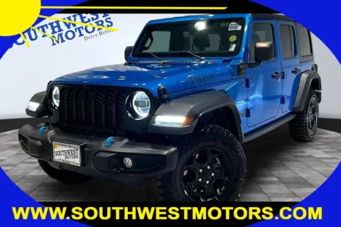 Blue 2023 Jeep Wrangler 4xe Willys 4xe for sale in Pueblo, CO