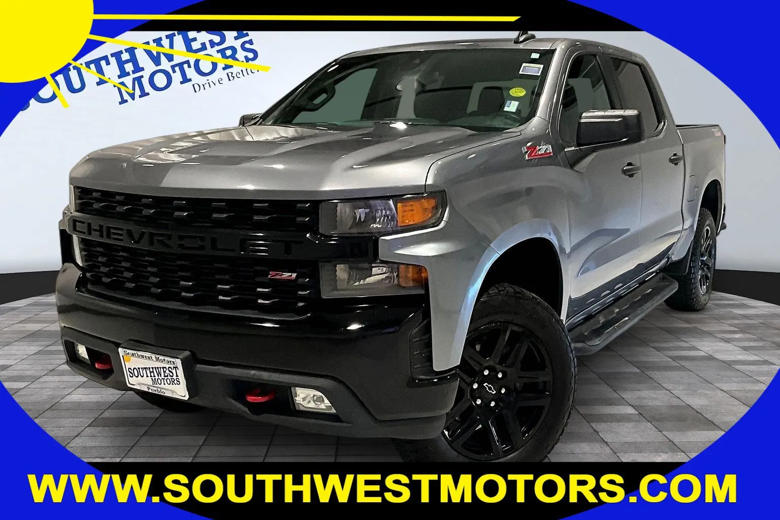 Gray 2021 Chevrolet Silverado 1500 Custom Trail Boss for sale in Pueblo, CO