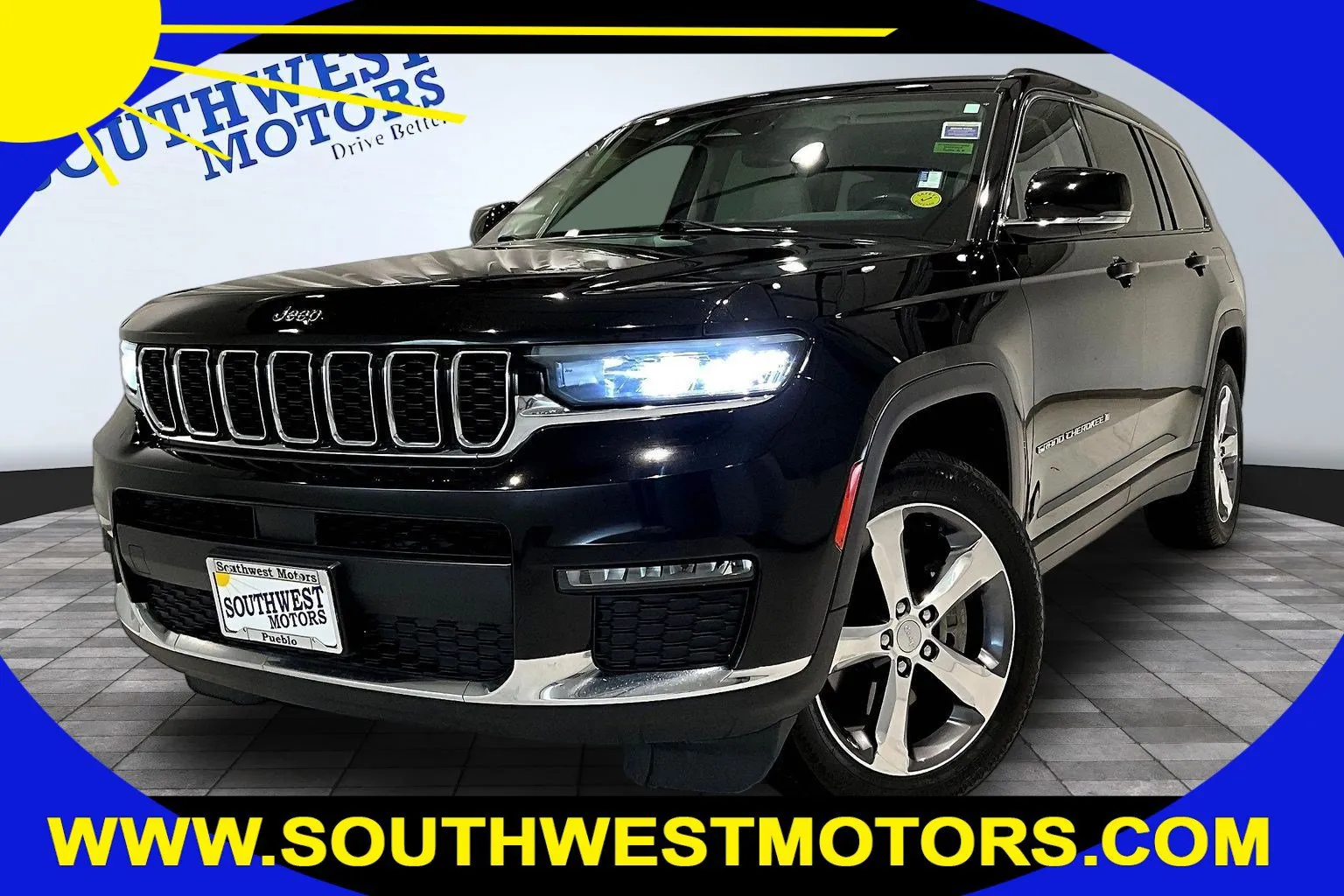 Black 2021 Jeep Grand Cherokee L Limited for sale in Pueblo, CO