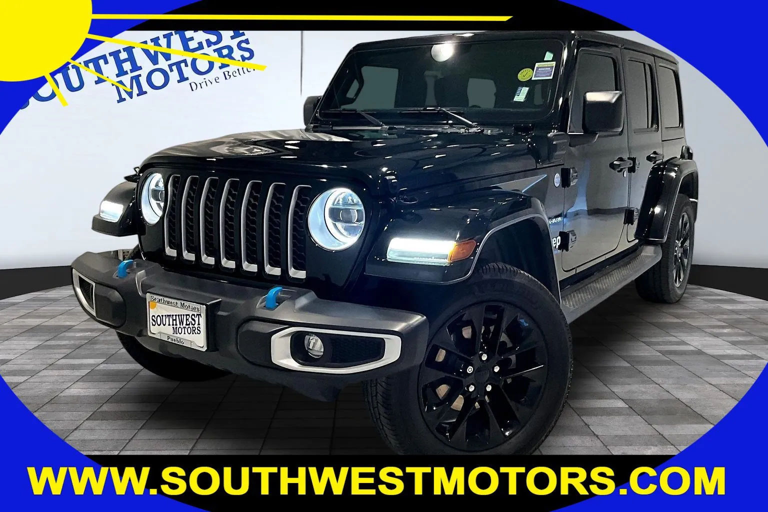 Black 2023 Jeep Wrangler 4xe Sahara for sale in Pueblo, CO