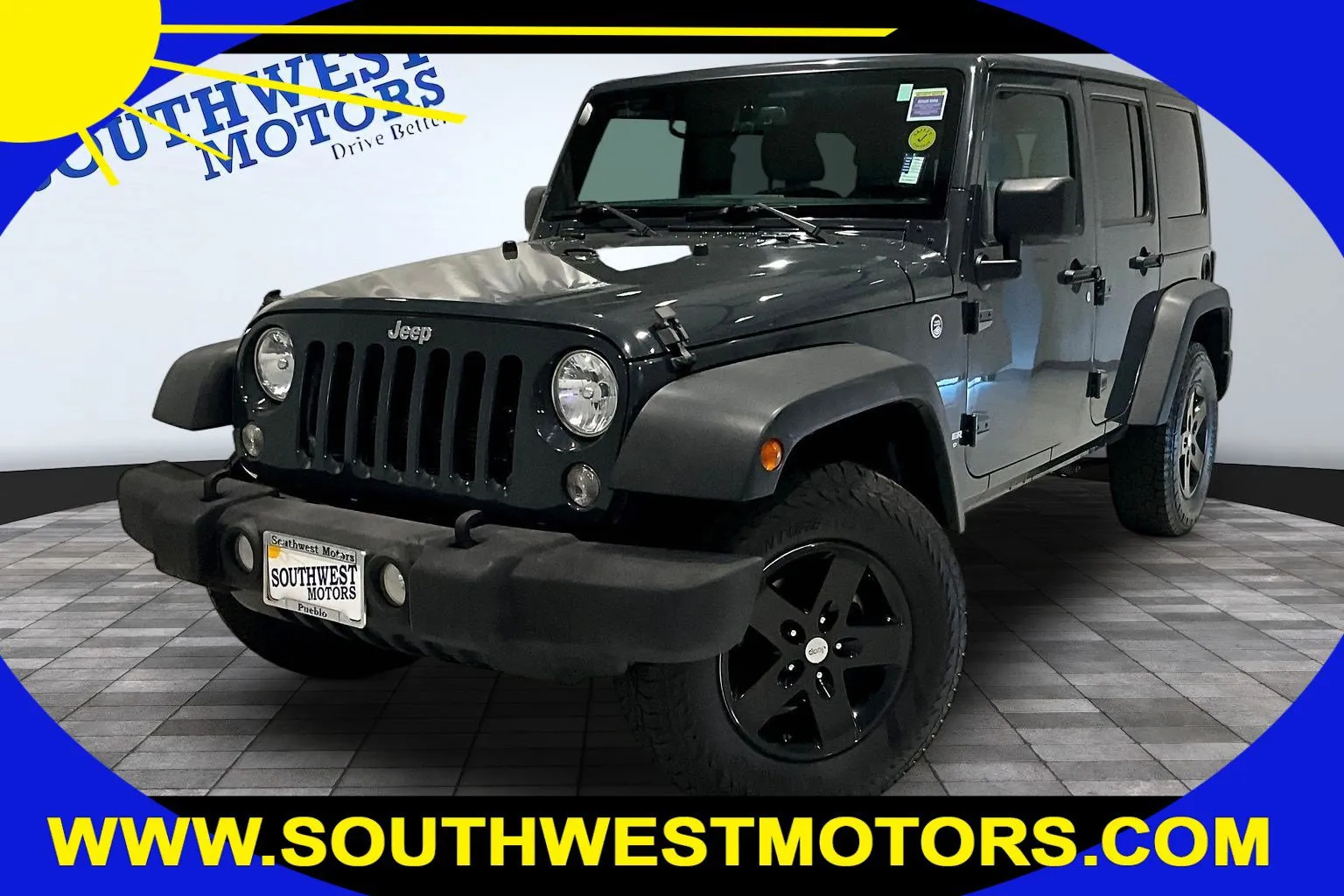 Gray 2017 Jeep Wrangler Unlimited Sport for sale in Pueblo, CO