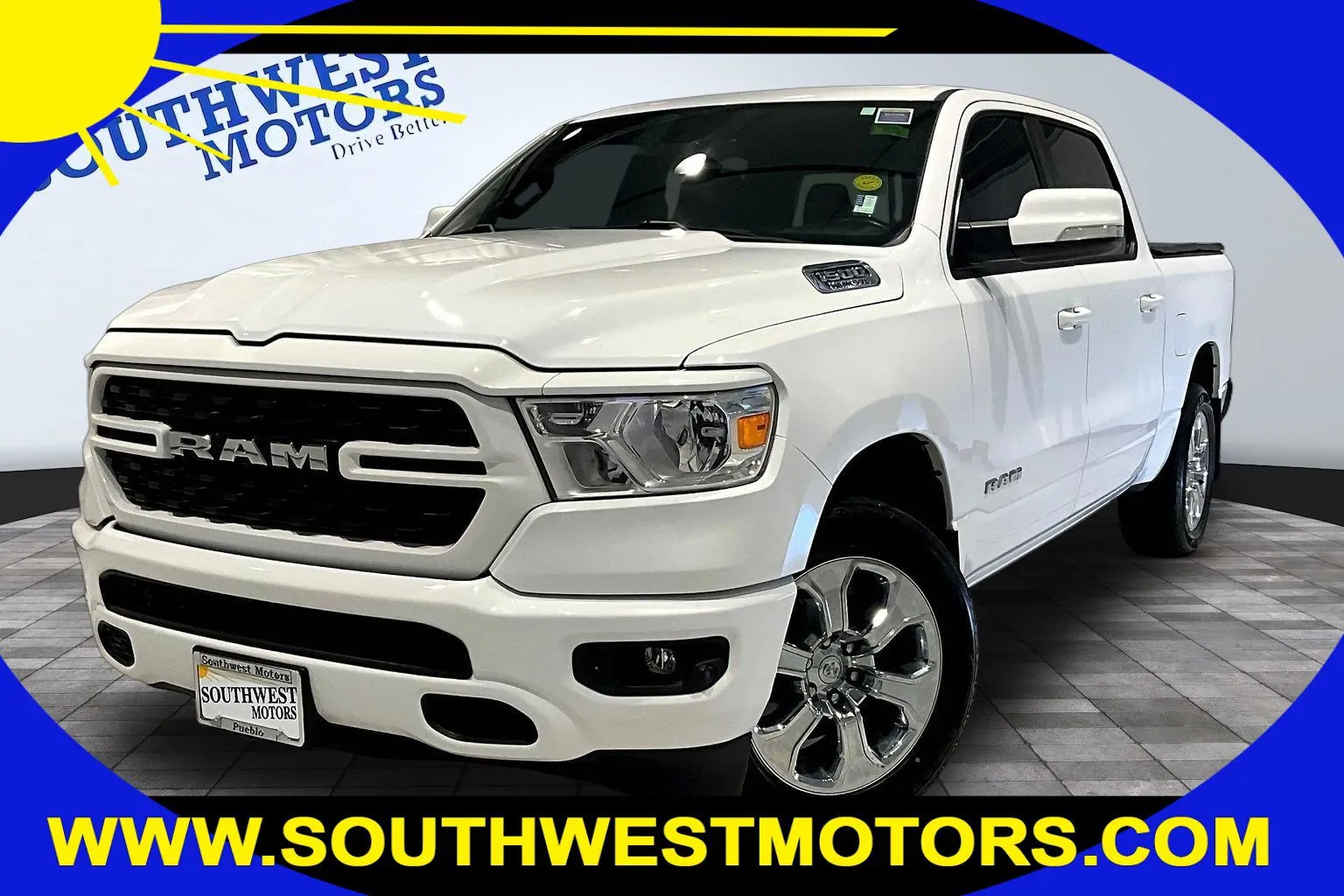 White 2022 Ram 1500 Big Horn for sale in Pueblo, CO