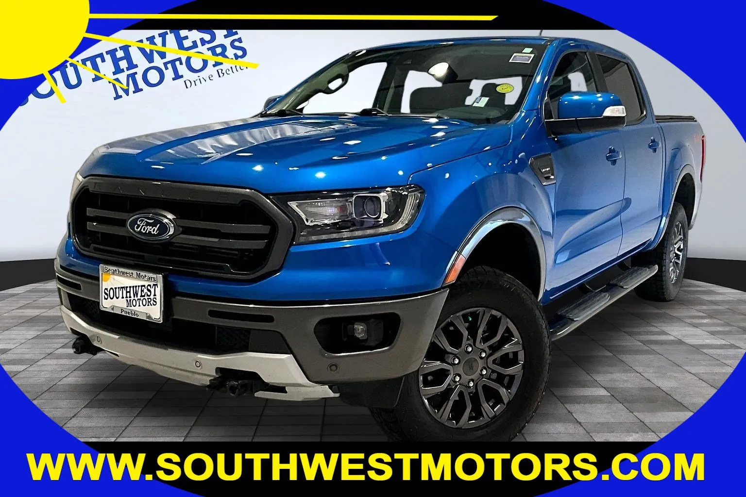 Blue 2021 Ford Ranger LARIAT for sale in Pueblo, CO