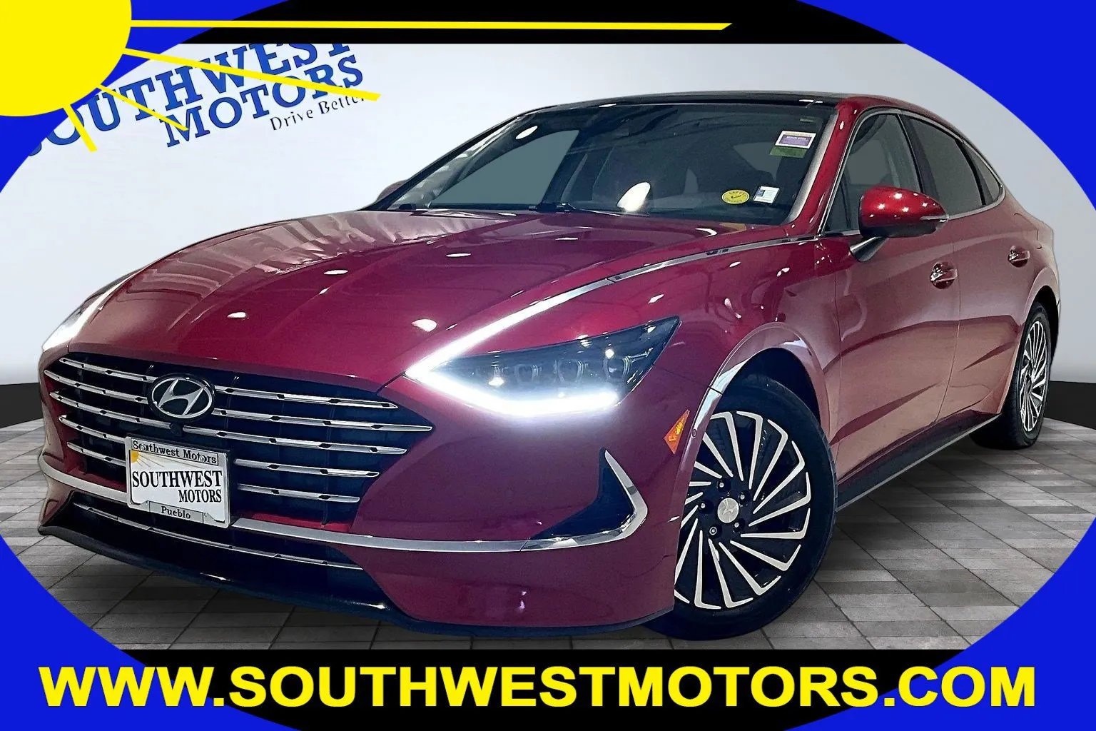 Red 2023 Hyundai Sonata Hybrid Limited for sale in Pueblo, CO