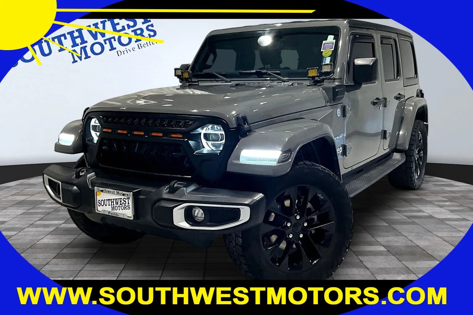 Gray 2021 Jeep Wrangler 4xe Unlimited Sahara for sale in Pueblo, CO