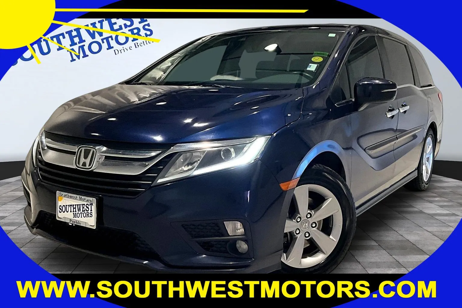 Blue 2019 Honda Odyssey EX-L for sale in Pueblo, CO