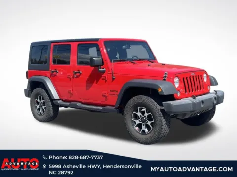 Red 2018 Jeep Wrangler JK Unlimited Sport for sale in Hendersonville, NC