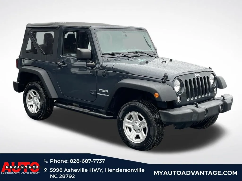Gray 2017 Jeep Wrangler Sport for sale in Hendersonville, NC