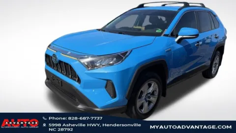 Blue 2019 Toyota RAV4 Hybrid LE for sale in Hendersonville, NC