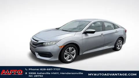 Silver 2017 Honda Civic LX for sale in Hendersonville, NC