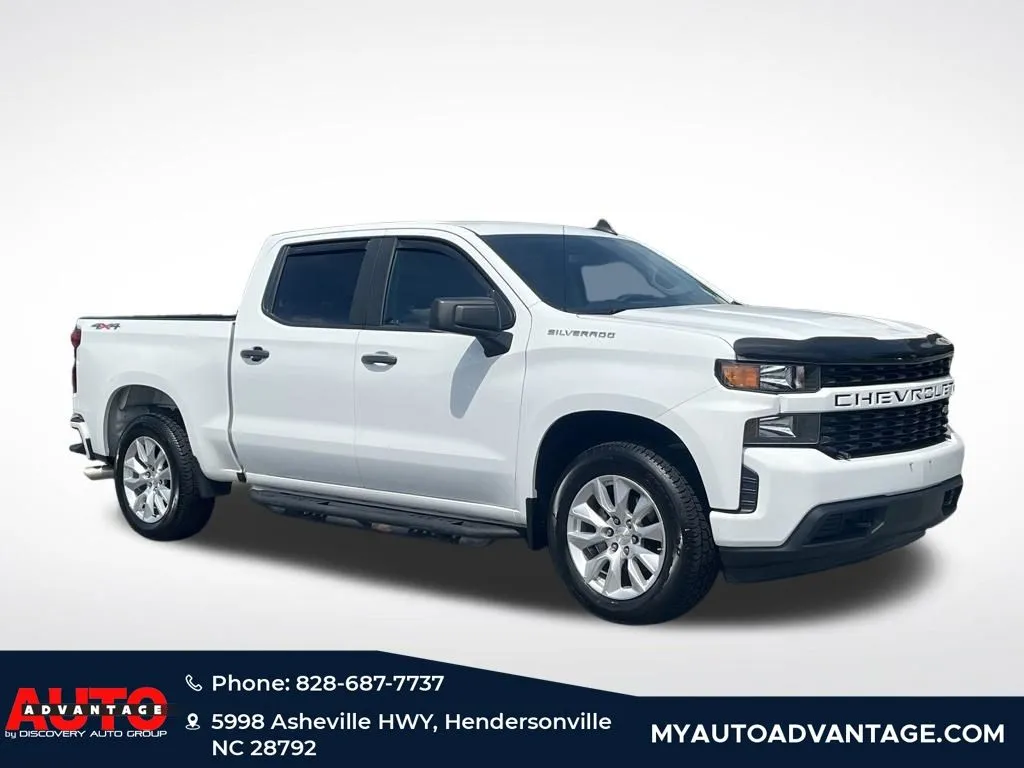 White 2019 Chevrolet Silverado 1500 Custom for sale in Hendersonville, NC