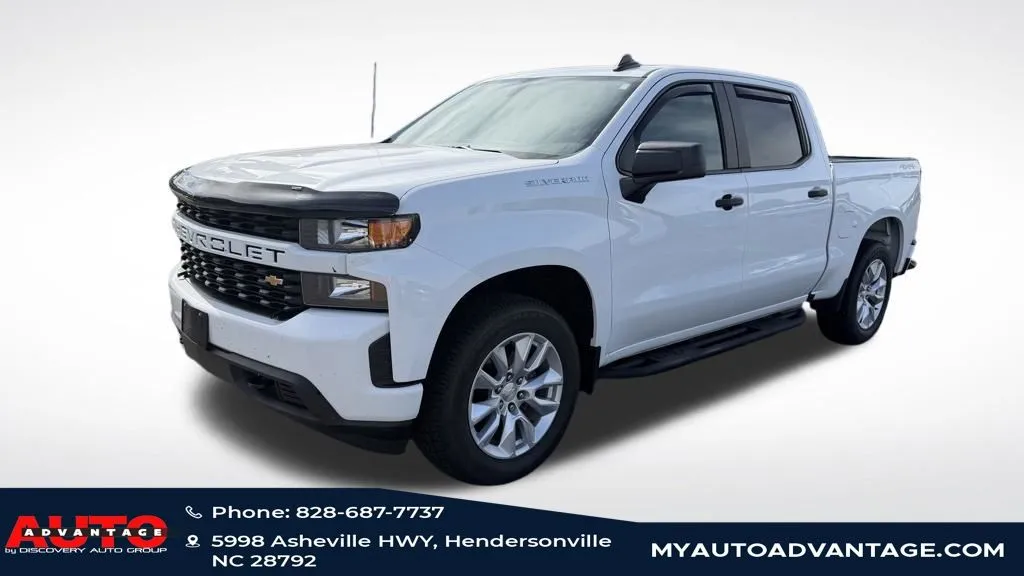 White 2019 Chevrolet Silverado 1500 Custom for sale in Hendersonville, NC