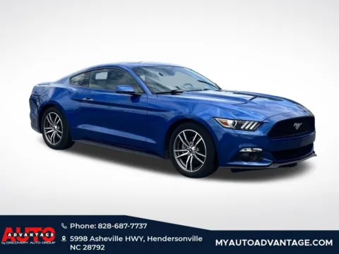 Blue 2017 Ford Mustang EcoBoost Premium for sale in Hendersonville, NC