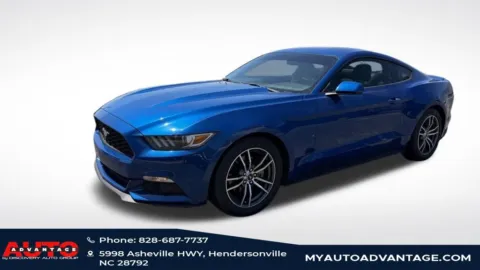 Blue 2017 Ford Mustang EcoBoost Premium for sale in Hendersonville, NC
