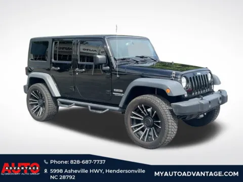 Black 2017 Jeep Wrangler Unlimited Sport for sale in Hendersonville, NC