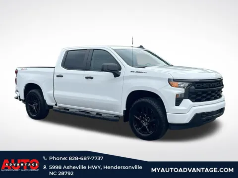 White 2024 Chevrolet Silverado 1500 Custom for sale in Hendersonville, NC
