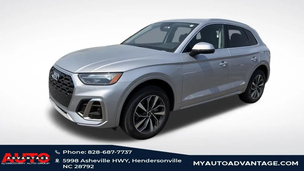 Silver 2022 Audi Q5 45 S line Premium for sale in Hendersonville, NC