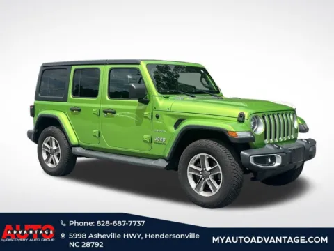 Green 2019 Jeep Wrangler Unlimited Sahara for sale in Hendersonville, NC