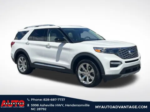White 2020 Ford Explorer Platinum for sale in Hendersonville, NC
