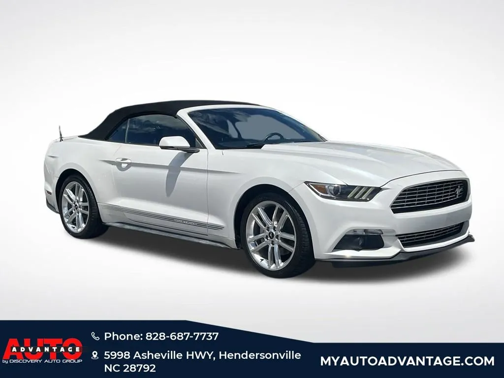 White 2017 Ford Mustang EcoBoost Premium for sale in Hendersonville, NC