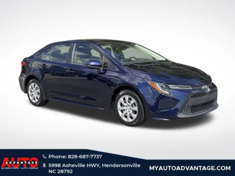 Blue 2020 Toyota Corolla LE for sale in Hendersonville, NC