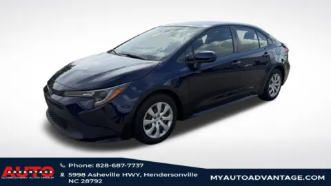 Blue 2020 Toyota Corolla LE for sale in Hendersonville, NC