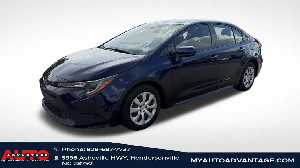 Blue 2020 Toyota Corolla LE for sale in Hendersonville, NC
