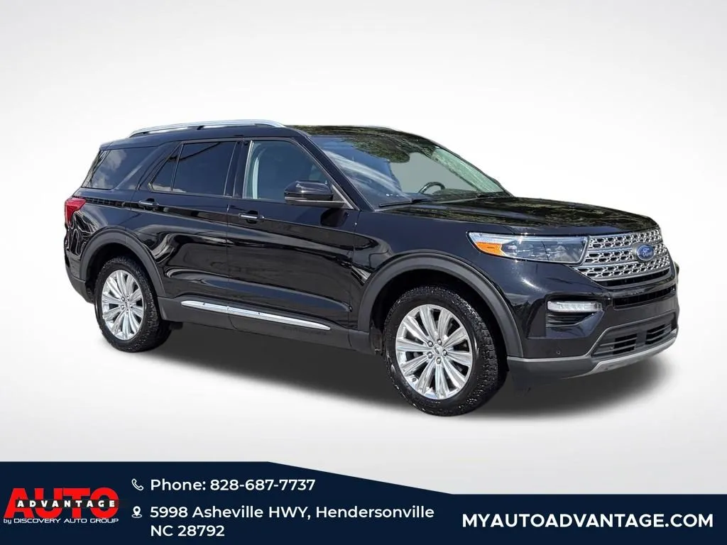 Black 2021 Ford Explorer Limited for sale in Hendersonville, NC