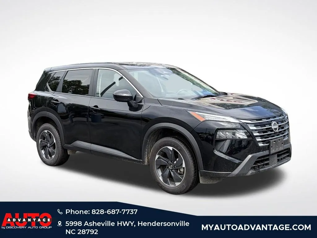 Black 2024 Nissan Rogue SV for sale in Hendersonville, NC